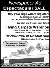 Flying Carpets Warehouse Outlet Newspaper Ad